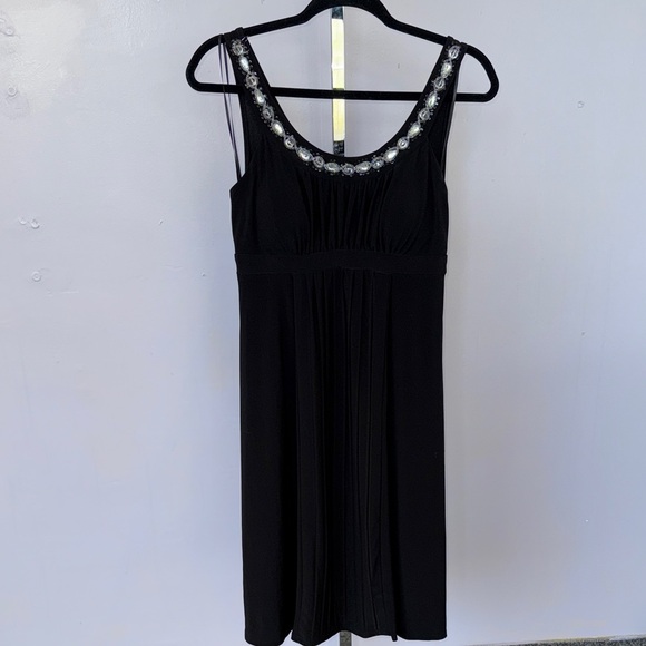 sangria Dresses & Skirts - 💚Sangria Black Midi Dress with Silver Details